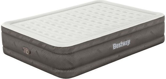 Bestway Inflatable Sleeping Mattress with Built-in Electric Pump Air mattress Fortech 203x152x46εκ. Gray