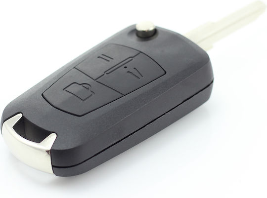 CarGuard Car Key Shell with Blade with 3 Buttons for Opel
