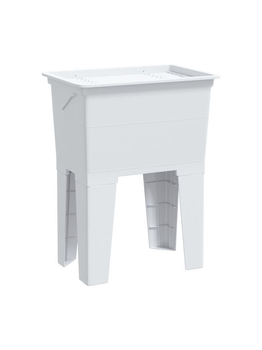 vidaXL Επικαθήμενος Νιπτήρας Πορσελάνης 59x41cm Λευκός