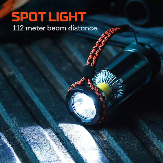 Nebo Galileo Tempest 350 Φανάρι Led Μπαταρίας για Camping Αδιάβροχο με Φακό Κόκκινο