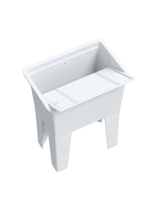 vidaXL Επικαθήμενος Νιπτήρας Πορσελάνης 59x41cm Λευκός