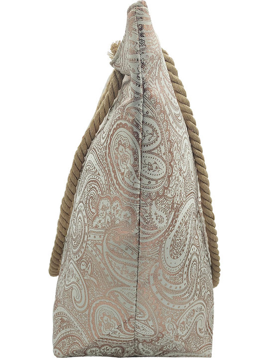 Gift-Me Fabric Beach Bag with Wallet Gold