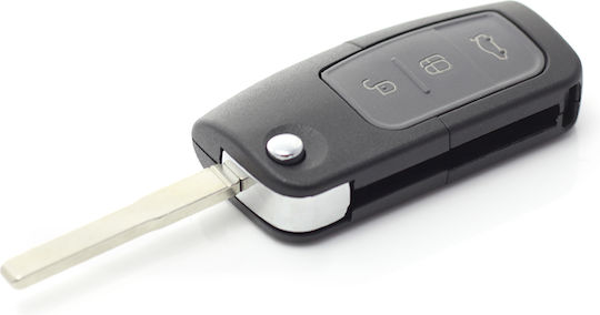 CarGuard Carcasă cheie auto cu lamă cu 3 butoane pentru Ford