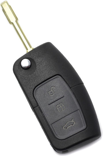 CarGuard Carcasă cheie auto cu lamă cu 3 butoane pentru Ford