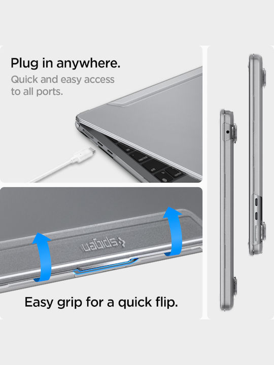 Θήκη Spigen Sgp Thin Fit Apple Macbook Air 15 M5 2026 M4 2025 M3 2024 M2 2023 Model 2941 Διαφανο Acs06957
