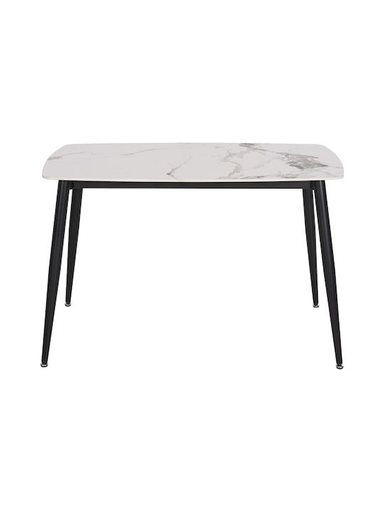 Tisch Stabil Raven White 117.5x67.5x76cm
