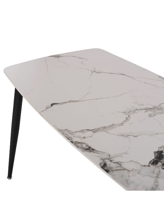 Tisch Stabil Raven White 117.5x67.5x76cm
