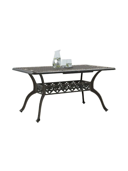 Tisch Stabil Bronze 150x90x72cm