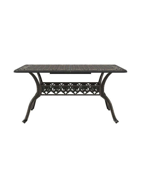 Tisch Stabil Bronze 150x90x72cm