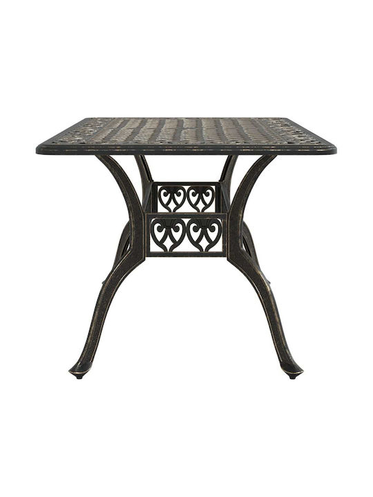 Tisch Stabil Bronze 150x90x72cm