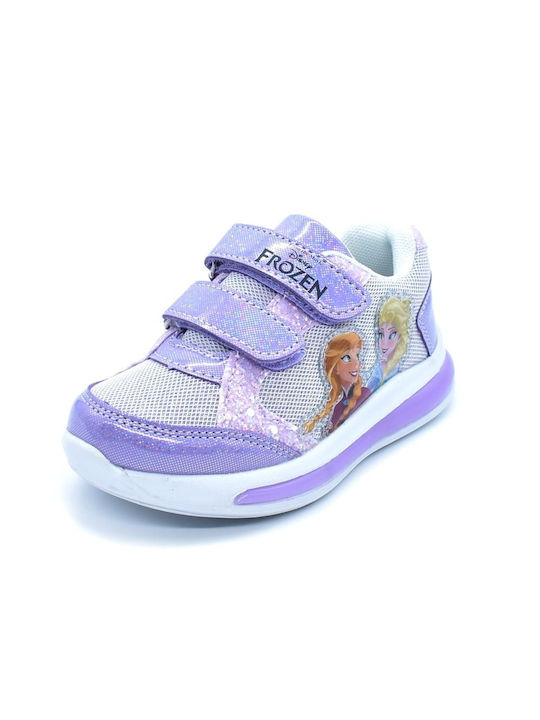 Frozen District Kids Sneakers Anatomic with Lights Lilac