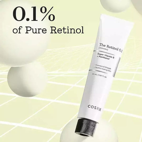 Cosrx The Retinol 0.1 Κρέμα Προσώπου Νυκτός για Σύσφιξη & Ακμή με Ρετινόλη & Πεπτίδια 20ml
