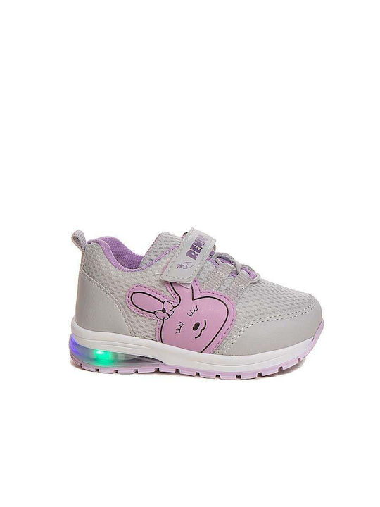 Le Petit Kinder-Sneaker mit Lichtern Lila