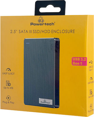 Powertech Carcasă pentru unitate de hard disk 2.5" SATA III cu conexiune USB 3.2