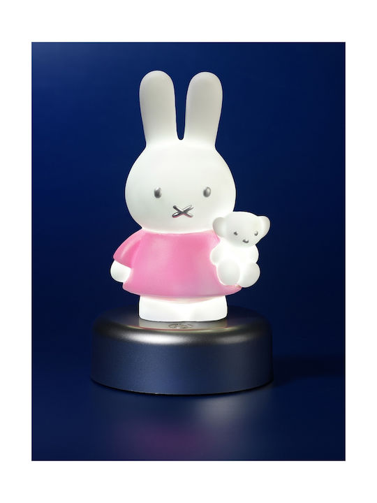 Miffy LED Kinder Dekorative Lampe Berührung Rosa 16εκ.