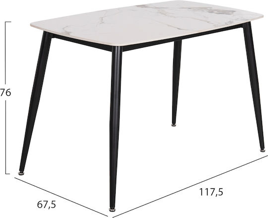 Τραπεζαρίας Φυσικό 117.5x67.5x76εκ. Τραπεζαρίας Φυσικό 117.5x67.5x76εκ.