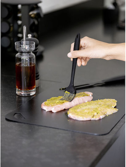 Wenko Rectangular Plastic Chopping Board Set Black 38x29cm 3pcs