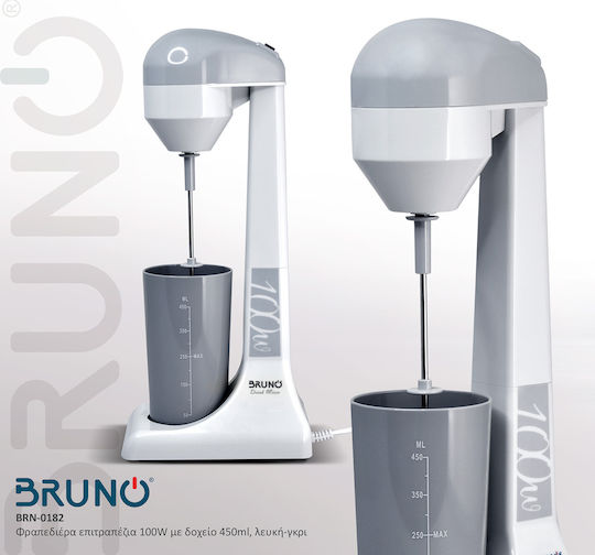 Bruno Spumieră de cafea Tabletop 100W cu 2 viteze Alb