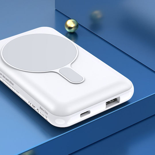 Kakusiga KSC-709 Power Bank 10000mAh 22.5W Power Delivery / Quick Charge 3.0 Λευκό