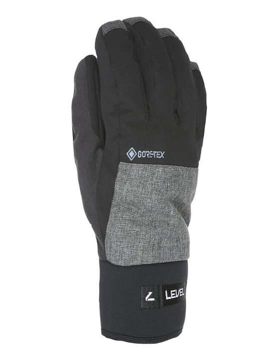 Level Men's Ski & Snowboard Gloves with Gore-Tex Black