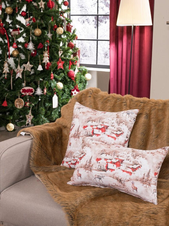 Teoran Weihnachtsdekorativer Kissenbezug Rechteckig 30x50cm