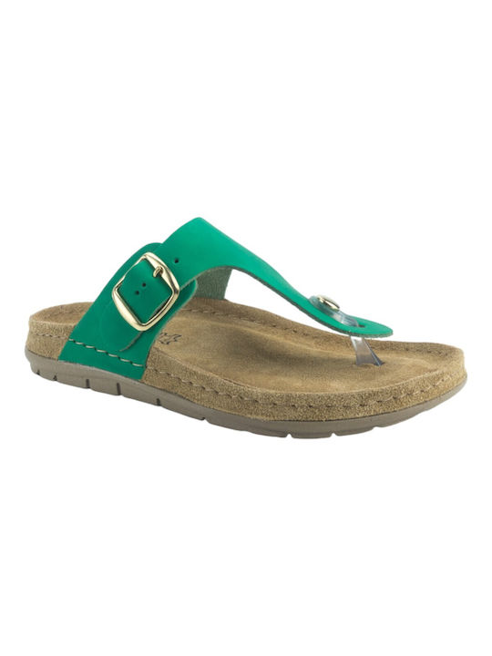 Sunny Sandals Sienna Women's Flat Sandals in Green Color