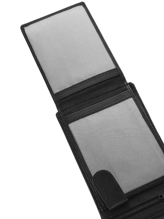 Leather Men's Wallet Classic with RFID Black