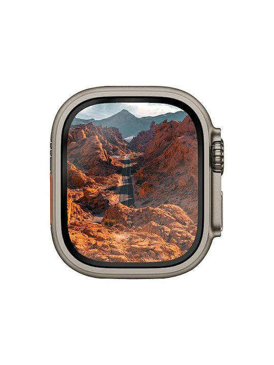 Uniq Optix Vivid Apple Watch Ultra 49mm Clear Tempered Glass Applicator Uniq-49mm-vividclear