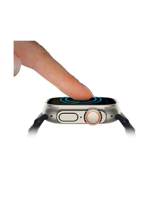 Uniq Optix Vivid Apple Watch Ultra 49mm Clear Tempered Glass Applicator Uniq-49mm-vividclear