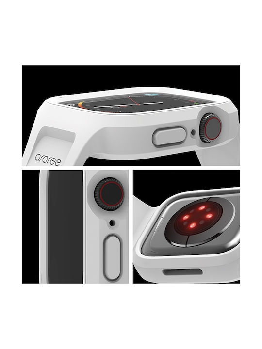 Husă Araree Duple Pro pentru curea Apple Watch 40/41mm, albă Ar70-01867b