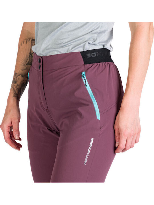 Northfinder Stretch Femei Lung Pantaloni de drumeție Violet