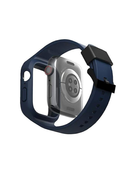 Uniq Ιμάντας Monos 2in1 Apple Watch Strap + Case Series 4 5 6 7 8 9 Se Se2 44/45mm Μπλε Ναυτικό Μπλε Uniq Ιμάντας Monos 2in1 Apple Watch Strap + Case Series 4 5 6 7 8 9 Se Se2 44/45mm Μπλε Ναυτικό Μπλε