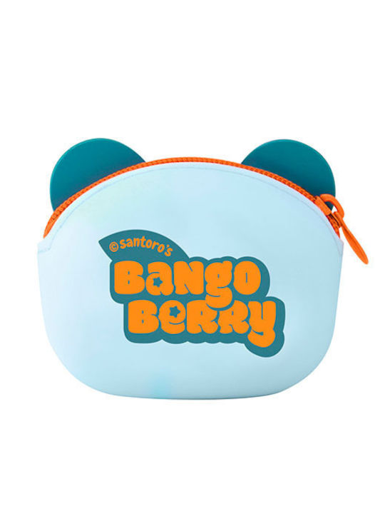 Kids Wallet with Coins with Zipper & Keychain Light Blue