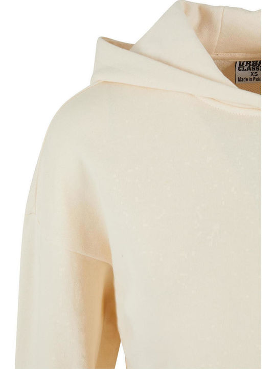 Cropped Γυναικείο Φούτερ με Κουκούλα Whitesand