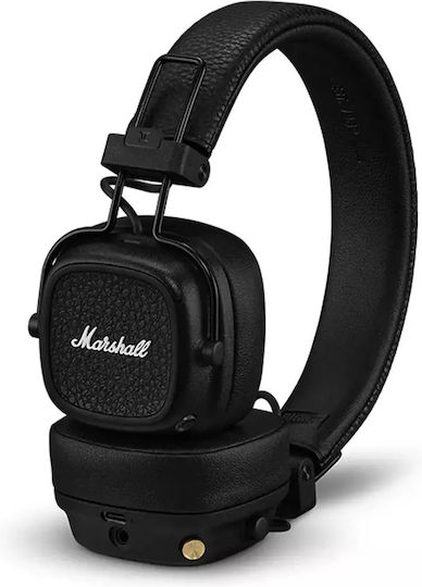 Marshall Major V Ασύρματα / Ενσύρματα On Ear Ακουστικά με 100 ώρες Λειτουργίας και Quick Charge Μαύρα