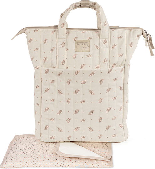 Walking Mum Shoulder Bag / Handbag Diaper Bag Mimosa Beige 36x26x12cm
