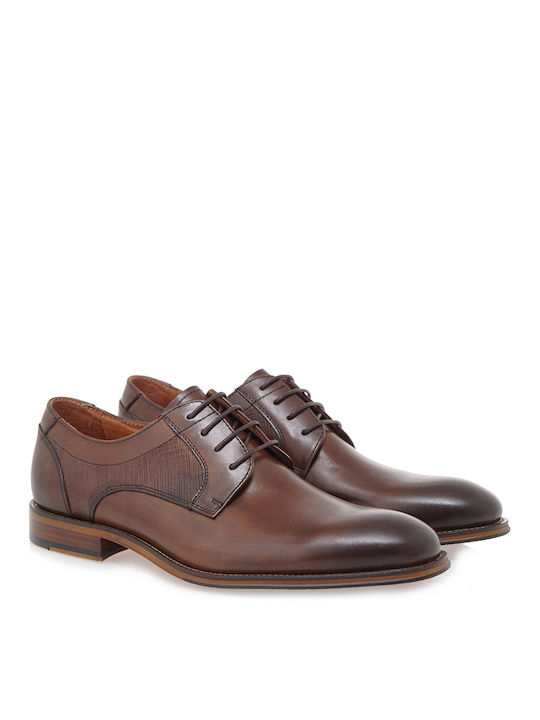 Isaac Men's Leather Dress Shoes Brown