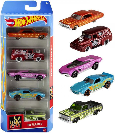 Set 5 Mașini Hot Wheels Hw Flames
