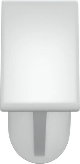 vidaXL Telescopic Shower Curtain Track Aluminium White Ø30mm 60cm