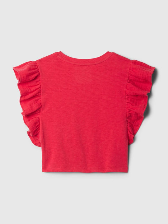 GAP Kids Blouse Short Sleeve slipper red