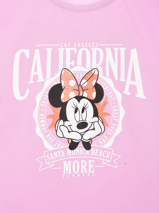 Kids' Shirt Short Sleeve Pink California Minnie
