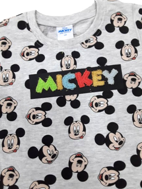 Disney Kinderhemd Kurzarm Grau Mickey