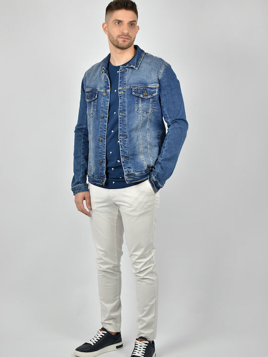 Urbane Fashion Men's Denim Jacket Blue