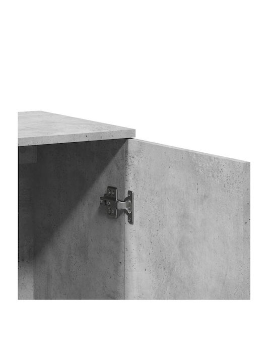 Μπουφές Ξύλινος Γκρι 158x38x80cm