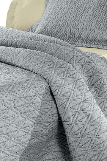 Guy Laroche Oasis Одеяло Пике Свръхдвоен 245x260см Антрацит