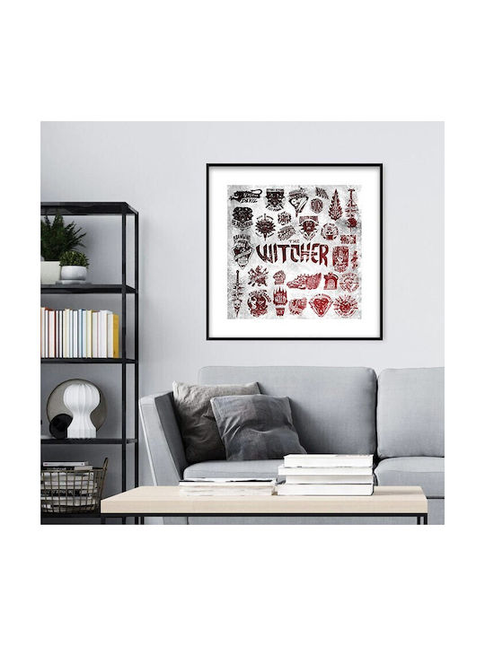 Αφίσες Poster Witcher Emblem Collection Χαρτί 20x20cm
