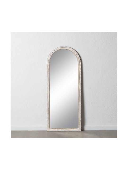 BigBuy Wall Mirror Full Length with White Glass Frame 152.4x60.9cm 1pcs