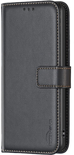 Binfen Wallet Case Δερματίνης Μαύρο (Redmi Note 13 Pro 4G / Poco M6 Pro 4G)