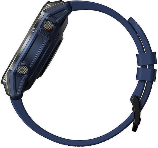 Zeblaze Stratos 3 Pro Aluminium 46mm Smartwatch with Heart Rate Monitor (Blue)