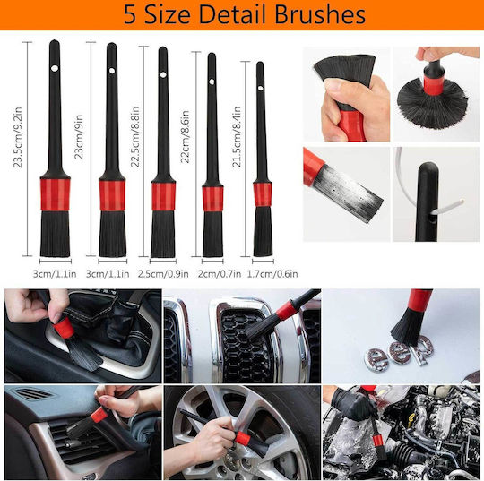 Washing Set for Interior Plastics - Dashboard Car 18pcs
